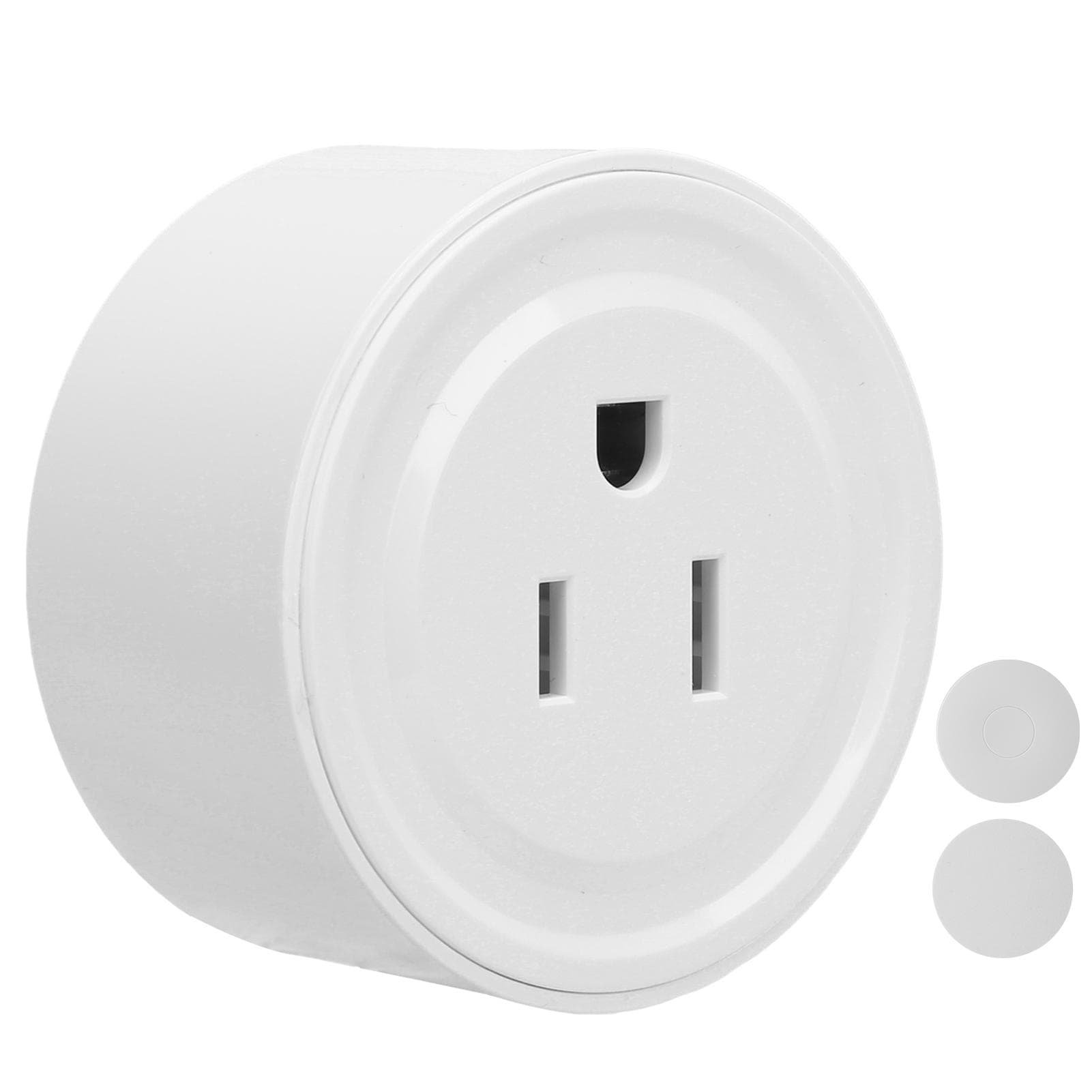 2pcs Smart Socket Outlet Wireless Remote Switch Set Self Powered White for Household Appliances AC