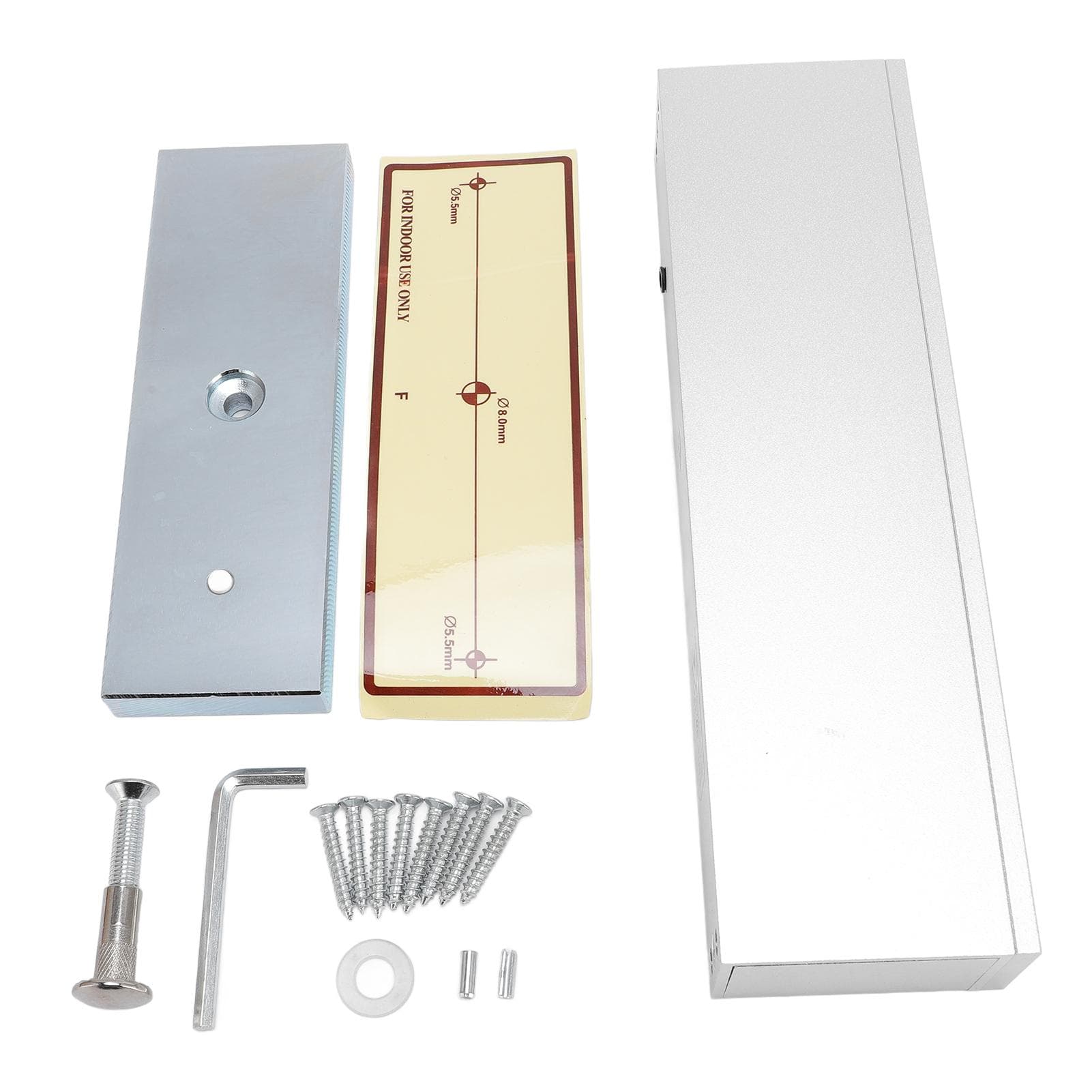 Electric Magnetic Lock 1200LBS Holding Force 12V Fail Safe NC Mode Electromagnet Lock Single Door