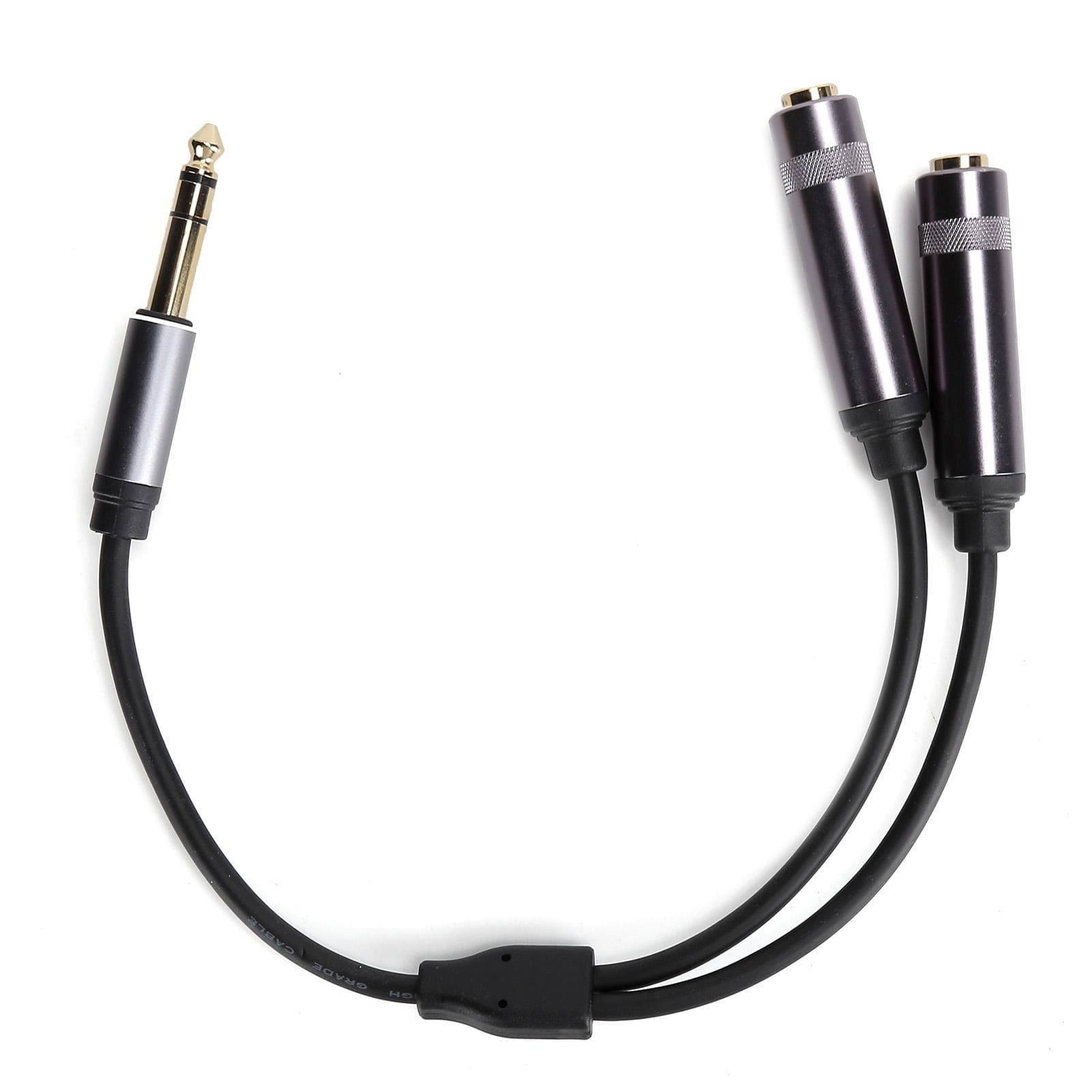 14in Male Stereo to Dual 14in Female Adapter Cable o Converter Splitter Cord o Accessories