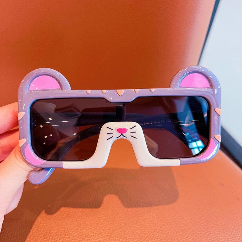 Cartoon Children'S Lucky Cat Glasses Boys' Sunglasses Girls Cartoon Mixed Soft Frame Shades