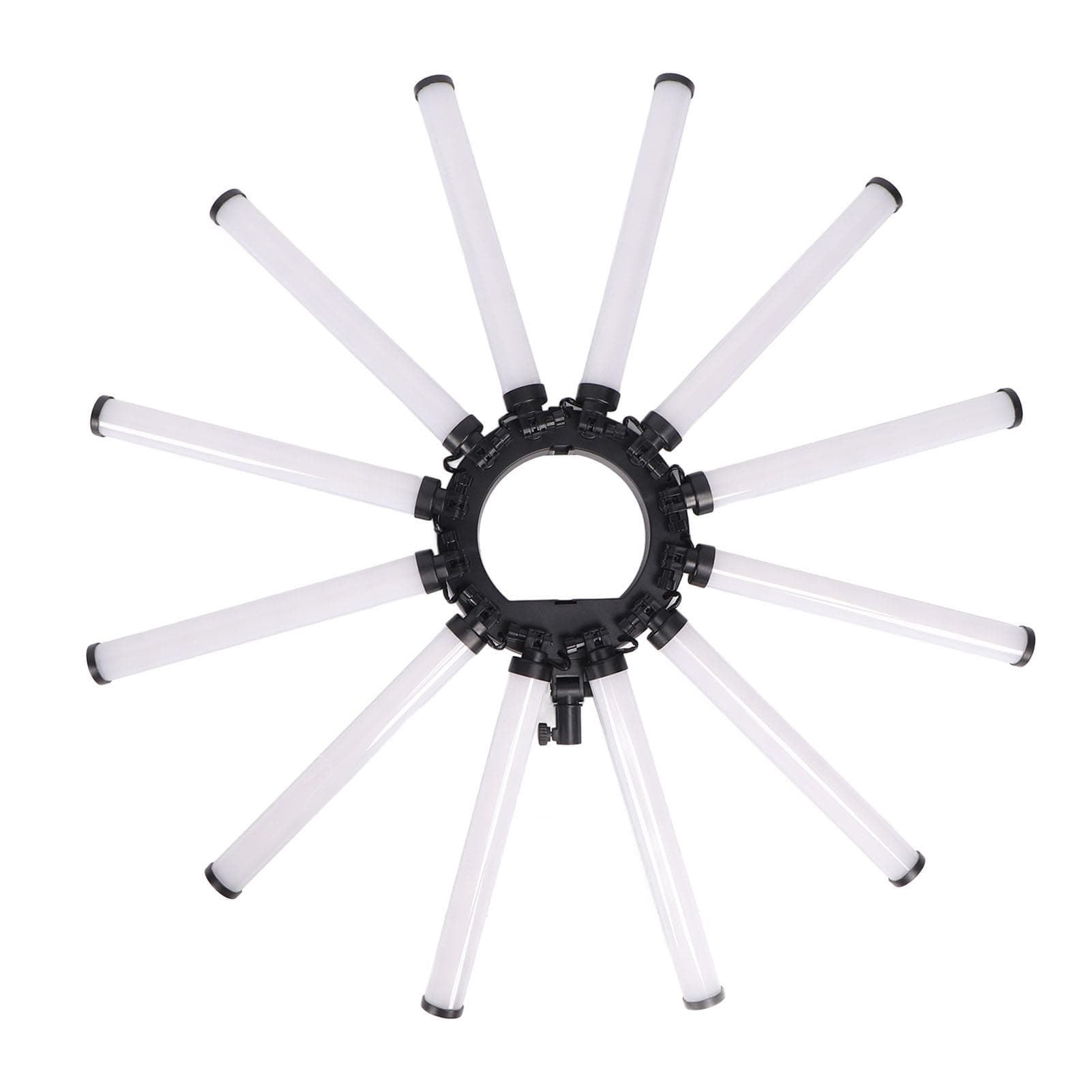 36in LED Video Light Bar Detachable Brightness Adjustable Folding Fill Light for Studio Photography US Plug