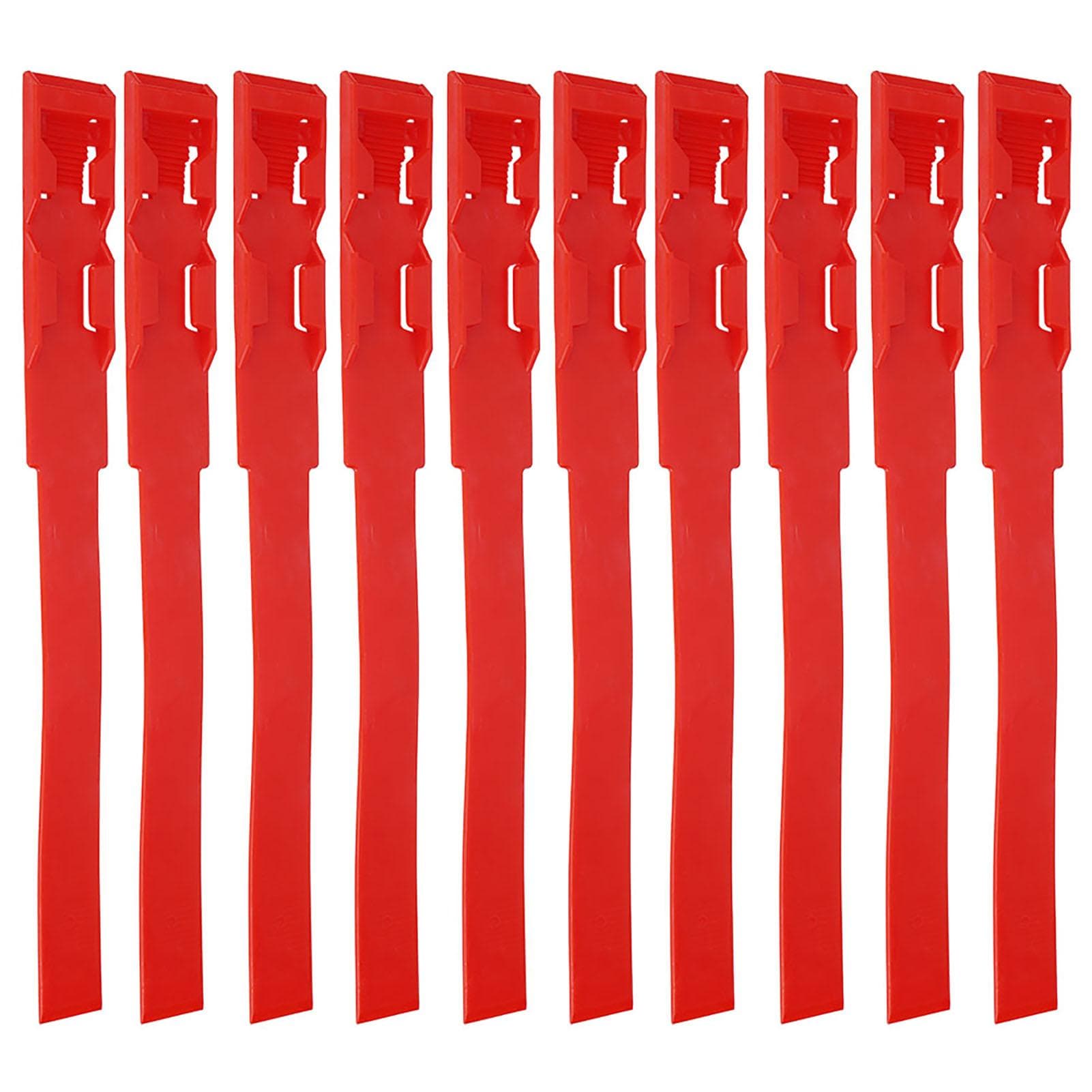 10pcs Identification ID Collars Bands Cow Cattle Marking Ring Supplies for Farm LivestockGreen red