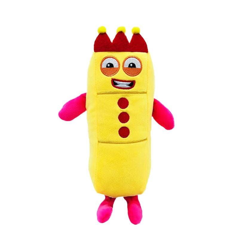 New Product: Numberblocks, Plush Toys With Digital Building Blocks, Enlightenment Animation, Gift Dolls, And Plush Toys light yellow