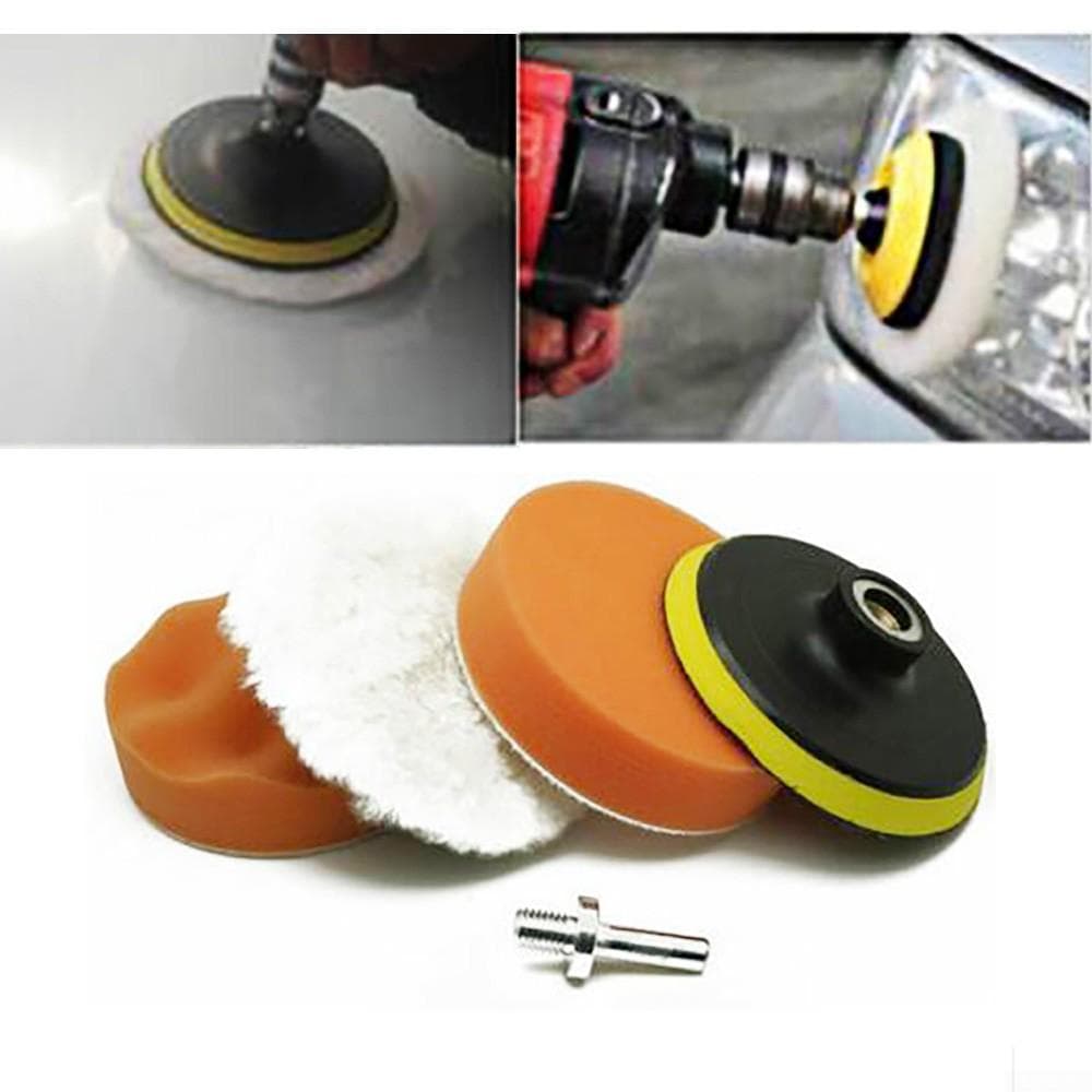 Buffing Pad Polishing Mop Car Wheel Buffer Polisher Kit Drill Attachment Kit