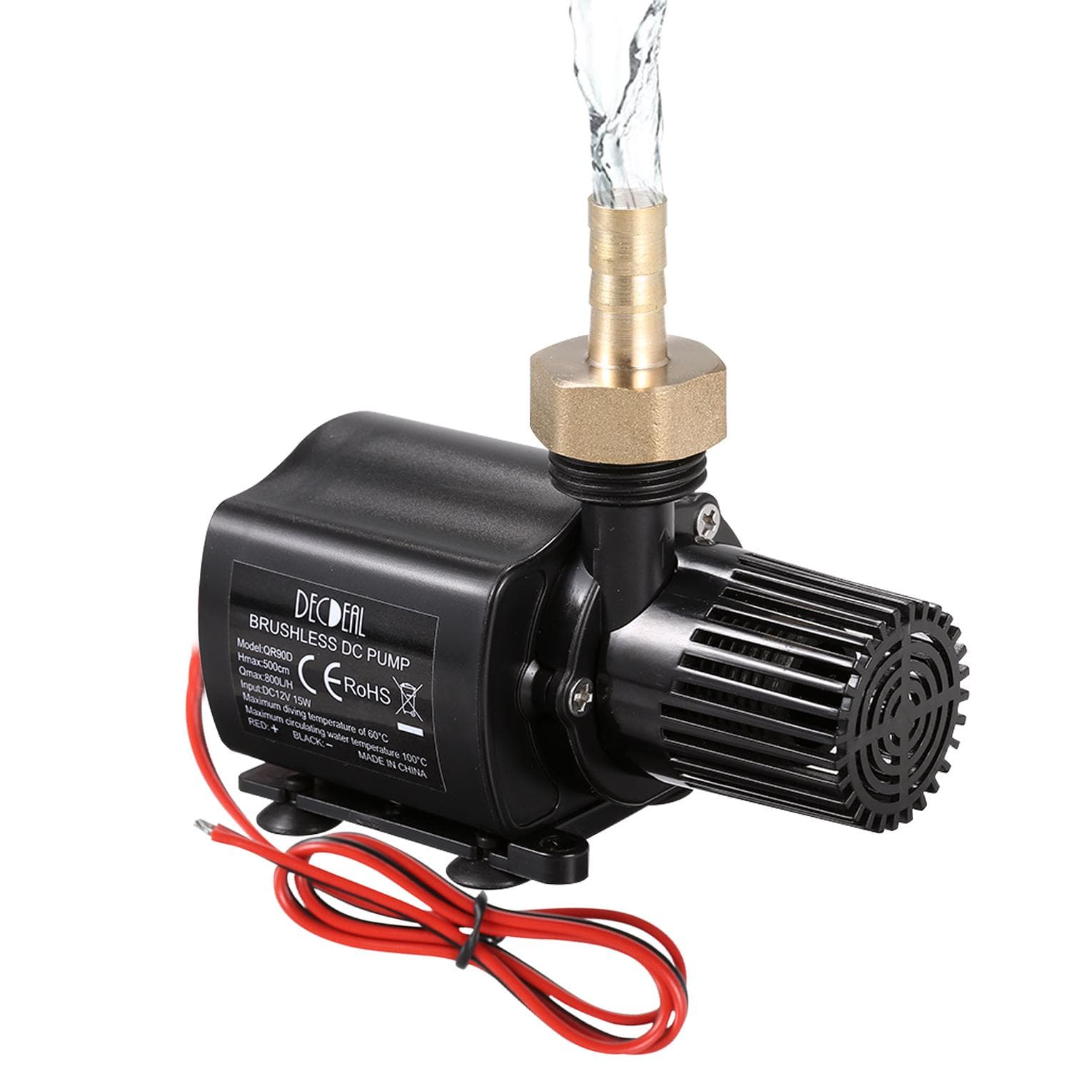 DECDEAL Brushless Water Pump Ultra-quiet DC24V Micro Brushless Water Pump Waterproof Submersible Type 3