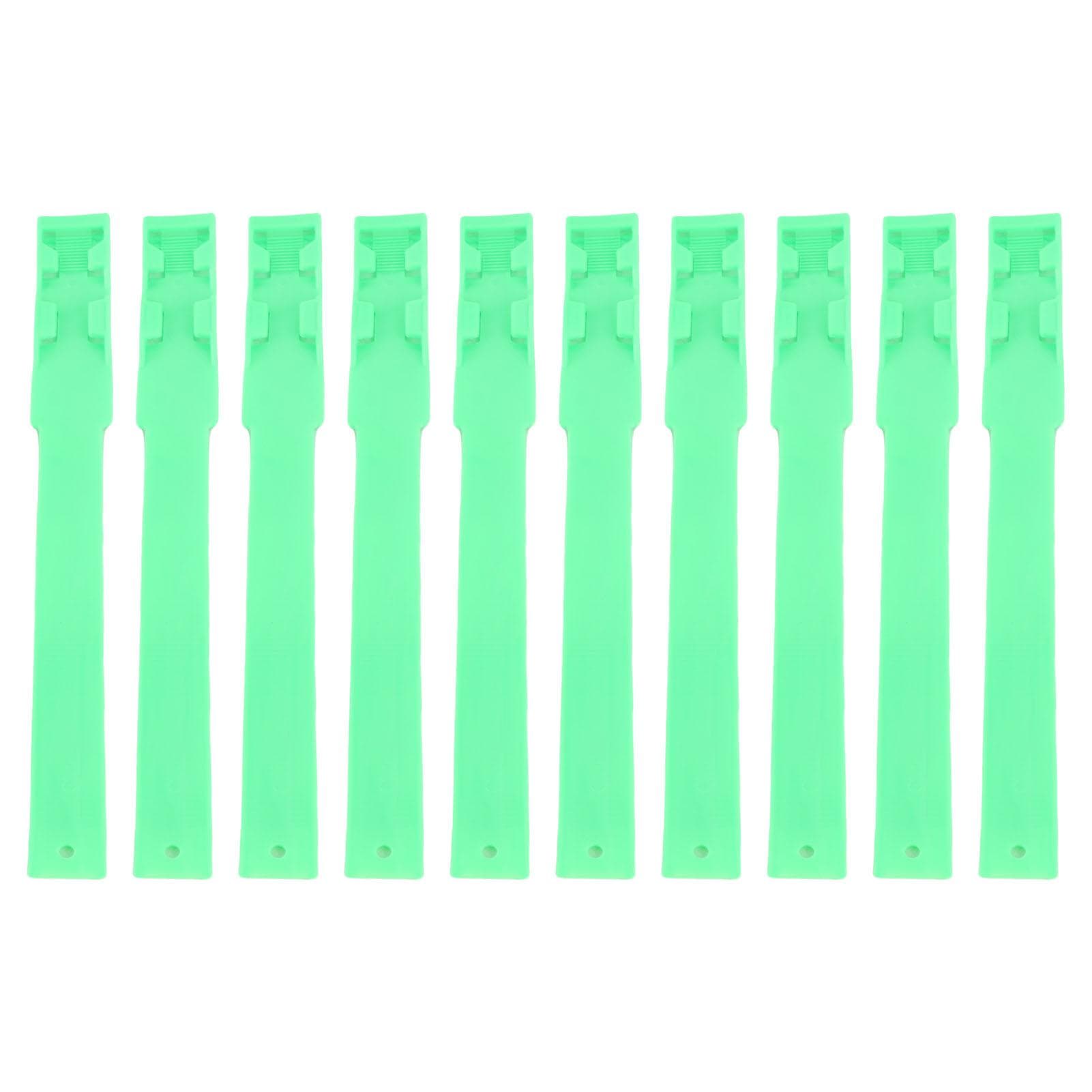 10pcs Identification ID Collars Bands Cow Cattle Marking Ring Supplies for Farm LivestockGreen green