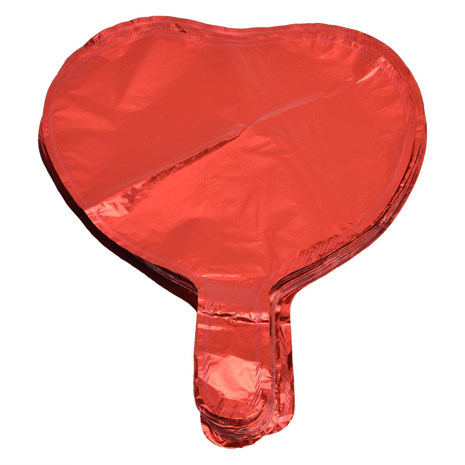50Pcs Red Balloons HeartShaped Bright Color Aluminium Film Decorative Balloon for Home Party