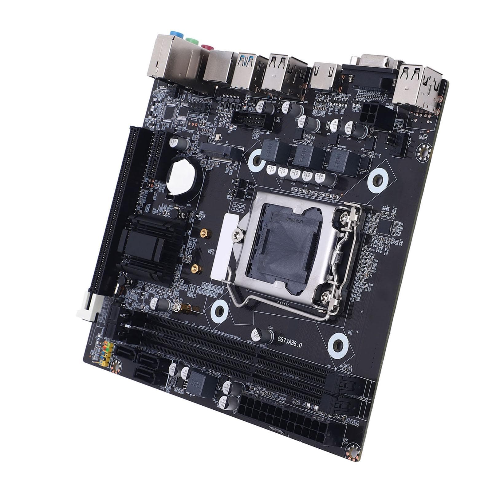 H81 Gaming Motherboard M ATX LGA 1150 2x8GB DDR3 Memory M.2 Nvme NGFF Serial ATA3.0 6Gb/s PCI E for