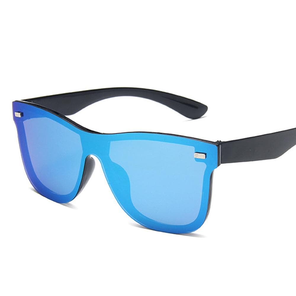 High Quality Fashion Sunglasses Trend Vintage UV400 Protection Reflective Frameless Eyewear Brand Design One Piece As Picture