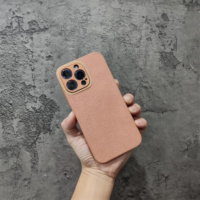 Suitable for IPhone15 with Moon Crater Pattern Phone Case, 13proMax Metal Lens, and Creative Anti-drop Protective Case for IPhone 14 iPhoneXsMax pink