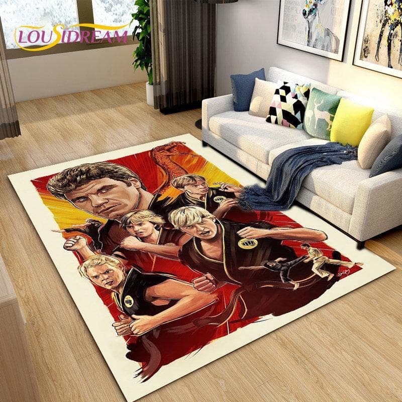 Cobra Kai Amanda TV Karate Area Rug Large,Carpet Rug for Living Room Bedroom Sofa Doormat Decoration,Kid Play Non-slip Floor Mat 40x60cm