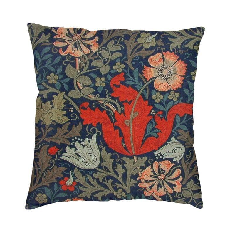 Luxury Fox And Hares By William Morris Cushion Cover 45x45cm Velvet Floral Textile Pattern Throw Pillow Case for Car Pillowcase 40x40cm 16x16in