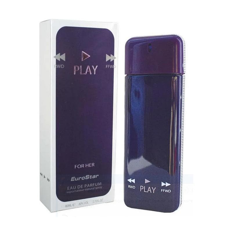 Play Euro Star Parfum for womem Violet Color 80 ml + 80 ml + 80 ml