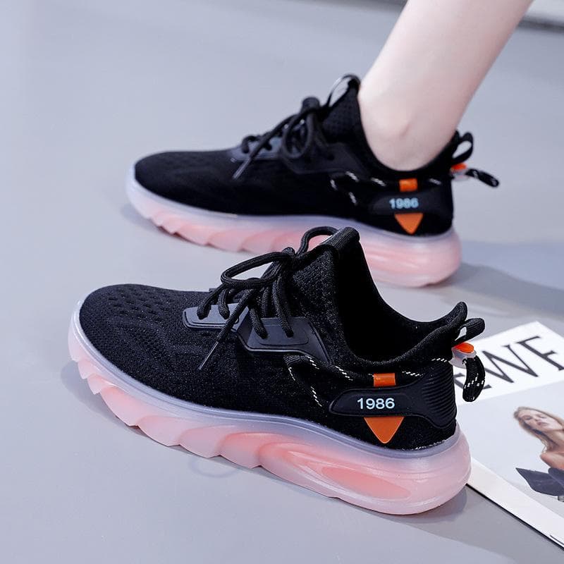 Korean Version of Feizhi Women's Shoes  Spring and Summer New Student Sports Shoes Women's Breathable Fitness Running Casual Shoes 40