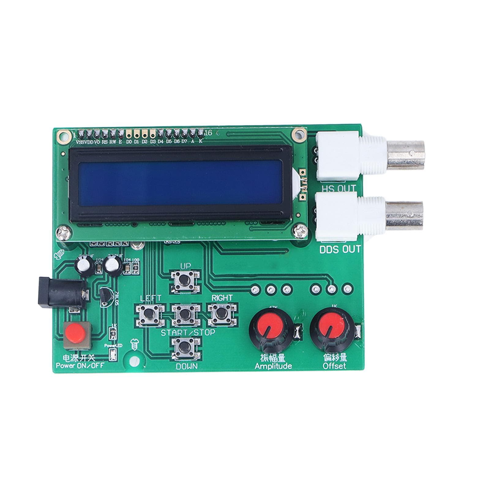 DDS Function Signal Generator Module Sine Square Sawtooth Triangle Wave Kit 1?65534Hz DC 7V?9V
