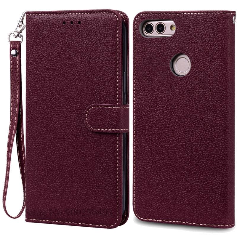 For Huawei P Smart 2018 Case FIG-LX1 Leather Wallet Flip Case For Huawei P Smart Case FIG-LX1 5.65 inch Case Coque Fundas Shell P Smart 2018 FIG-LX1