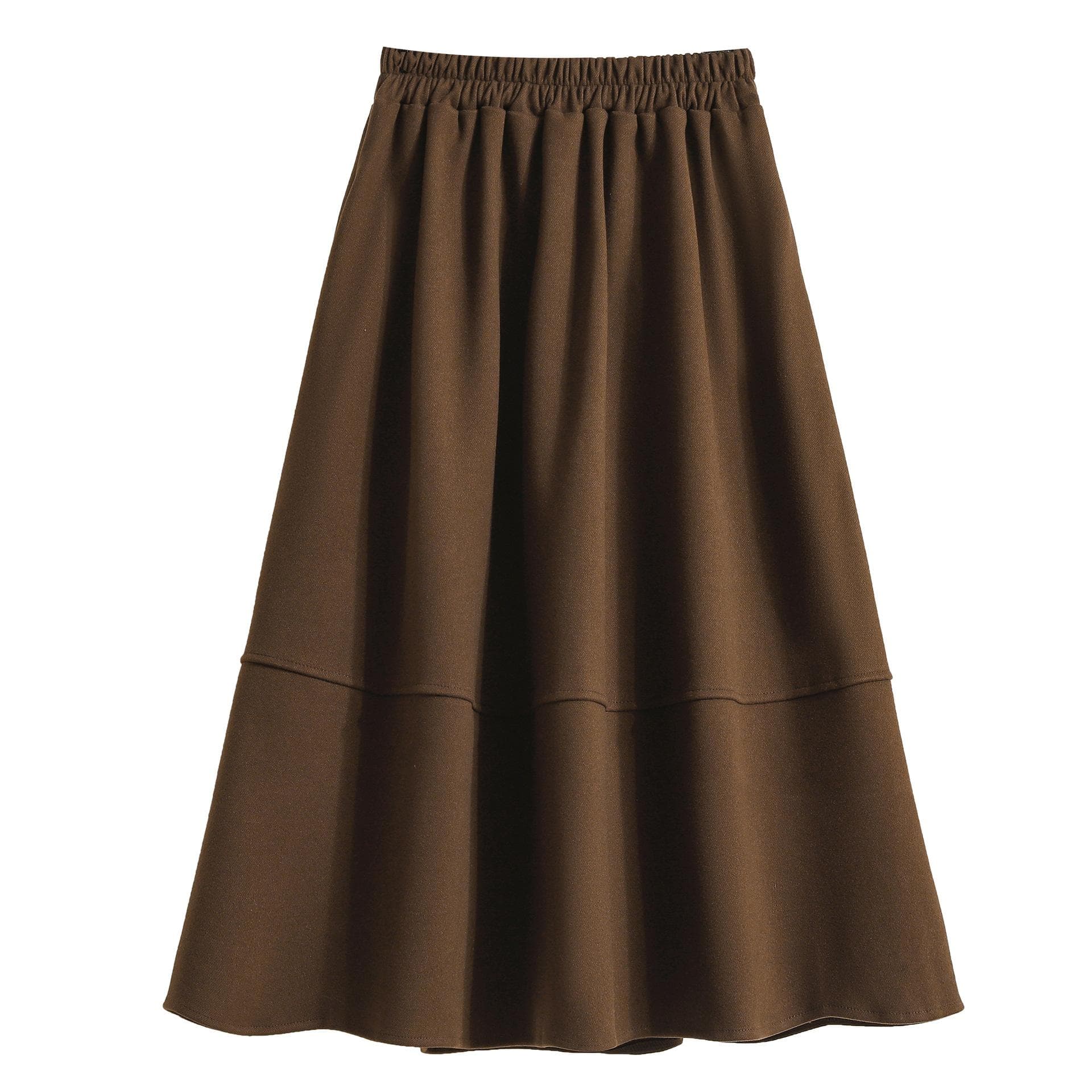 Winter Drooping Versatile Wool Umbrella Skirt Mid-length Sporty High-end A-line Skirt To Make You Look Slim and High-waisted Skirt for Women 4XL