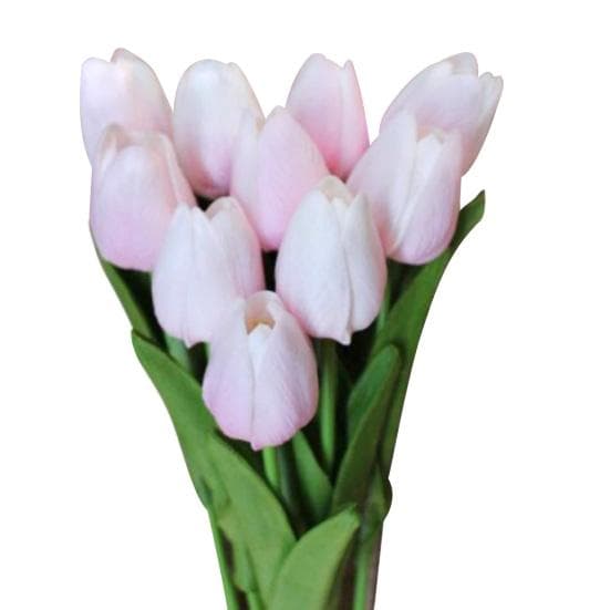 Blooming Bouquet 10Pcs/Set Faux Tulip Flowers Gift Photograph Prop Homen Decor yellow