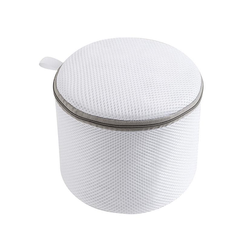 Underwear Wash Bag Bracket Mesh Zipper Underwear Bra Laundry Bag for Machine Washing White Fabric