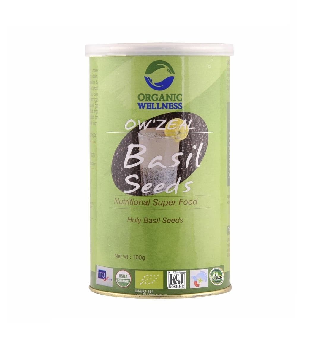 Tulsi seeds (100 g), Basil Seeds, Organic Wellness