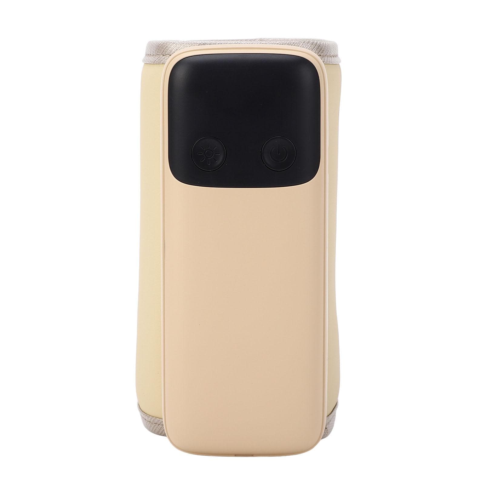 Baby Bottle Warmer Rapid Heating 48H Long Lasting 6000mAh PU Leather Portable Night Light EU Plug