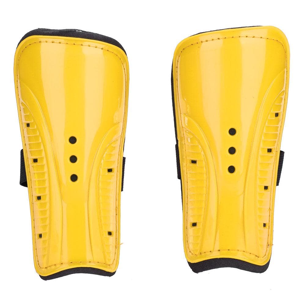 1 Pair Adult Child Football Sports Shinguards Soccer Ball Shin Guards Legs Protector Yellow yellow
