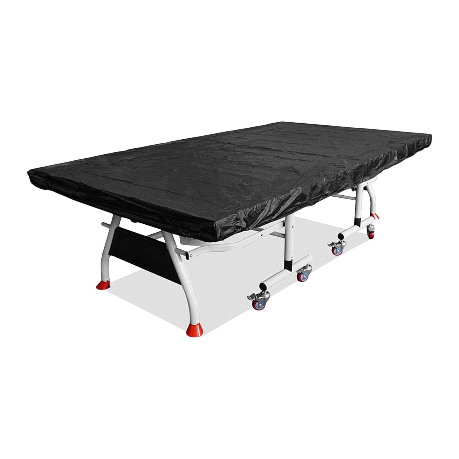 Table Tennis Cover Oxford Cloth Waterproof Ping Pong Table Cover with Drawstring Full Protection black