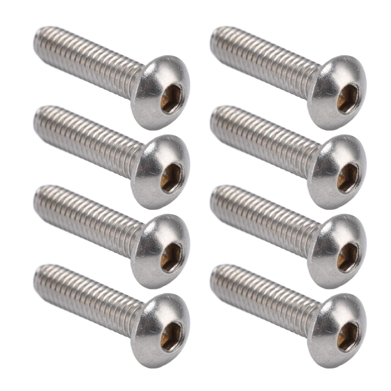 100Pcs Button Head Socket Caps Screws M4 Galvanized Steel for Accuracy Machinery