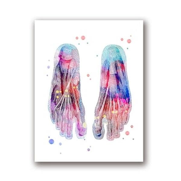 Diy Diamond Painting Feet Set Skeleton Mosaic Art Diamond Embroidery Painting Medical Office Deco 20X30CM