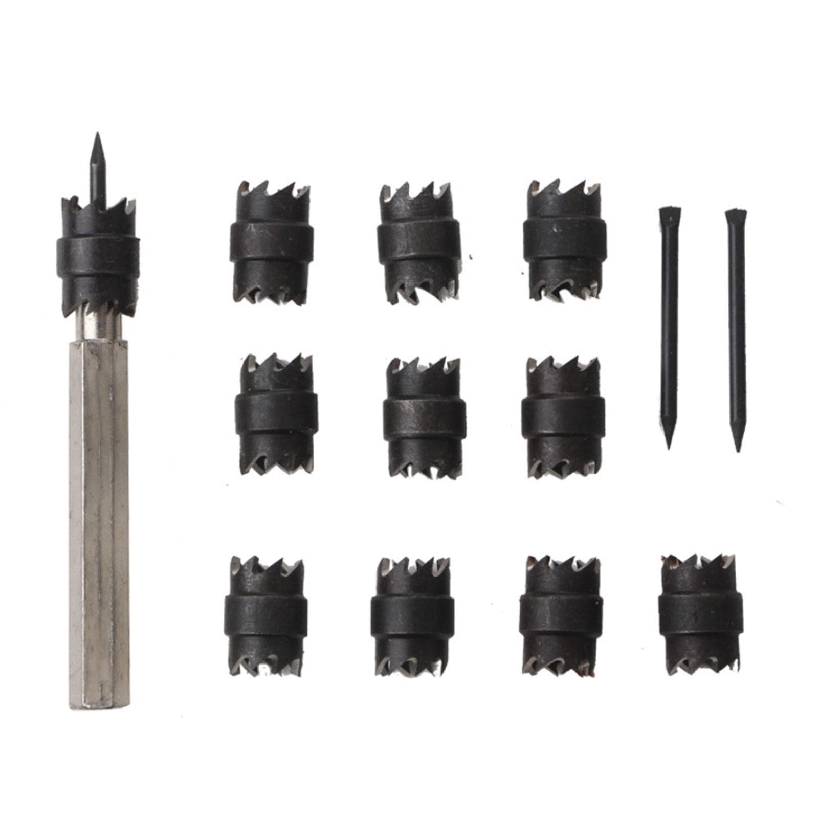 Spot Weld Cutter Set 13Pcs 3/8 Rotary Spot Weld Cutter Remover Drill Bits Tool for Power Drill 13Pcs