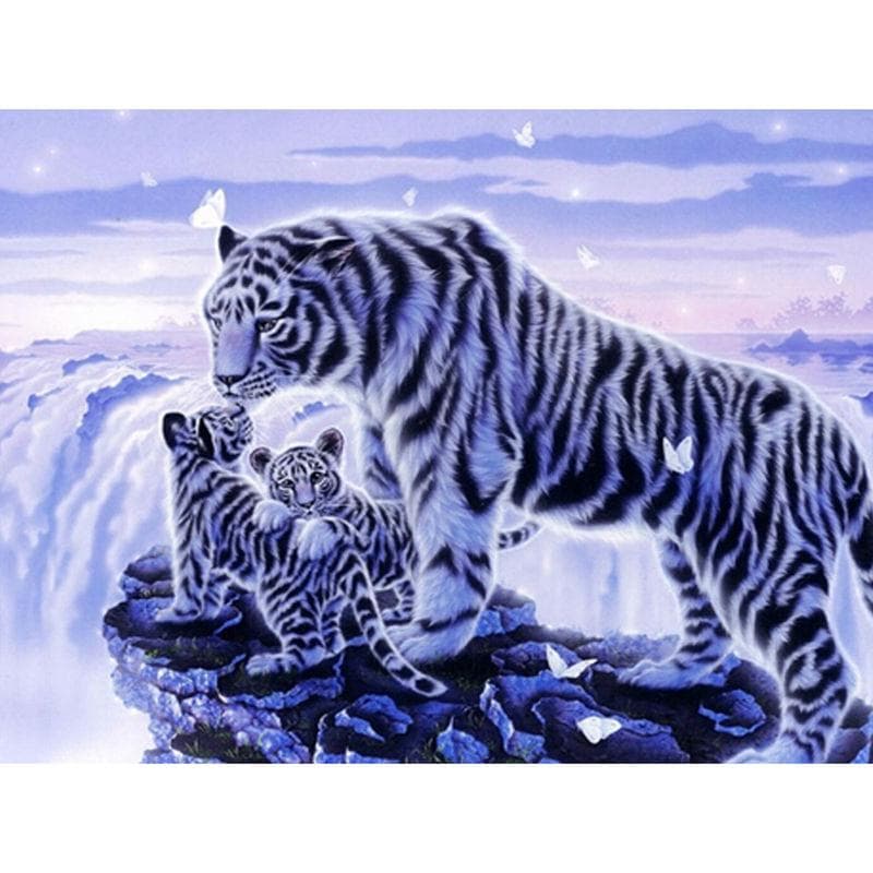 Diamond Painting Tiger In the Snow Animal serie Diamond embroidery Kit Mosaic Picture All Full Drill 20X30CM