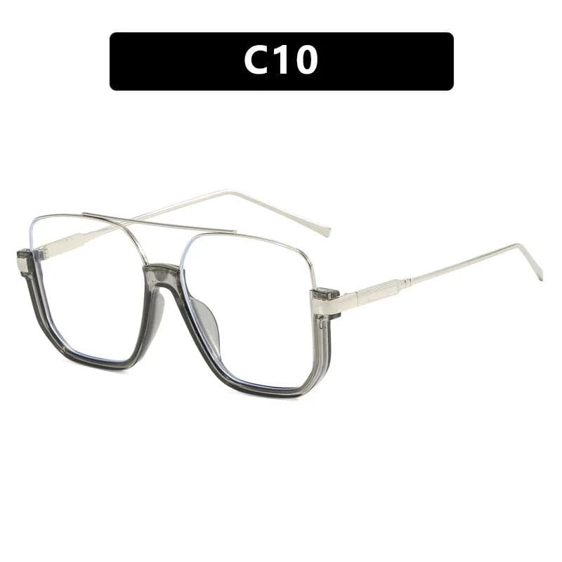 Retro Double Bridges Metal Frame Sunglasses UV400 Protection Fashion Men Women Outdoor Brand Shades 1PC