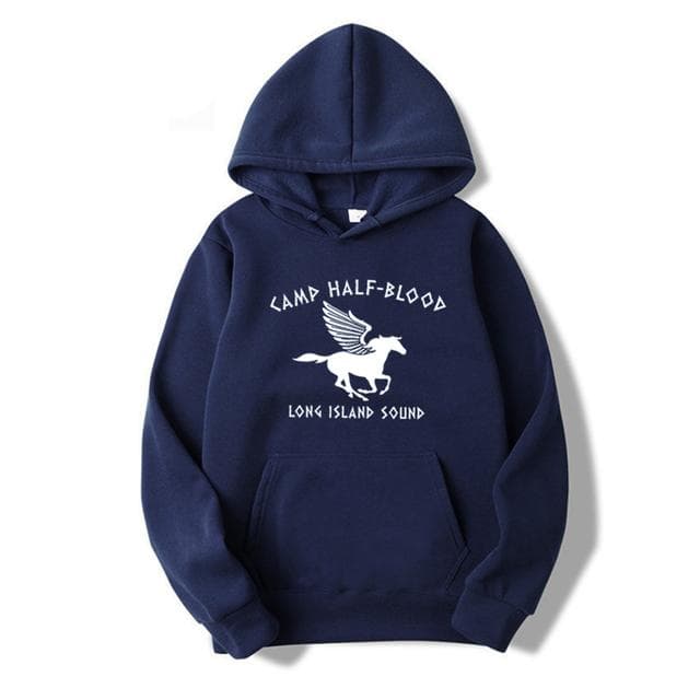 Camp Half Blood Hoodies Jackson Hoodies Camp Graphic Shirt Camp Lover Shirt Men Women Unisex Autumn Winter Casual Hoodies S navy blue