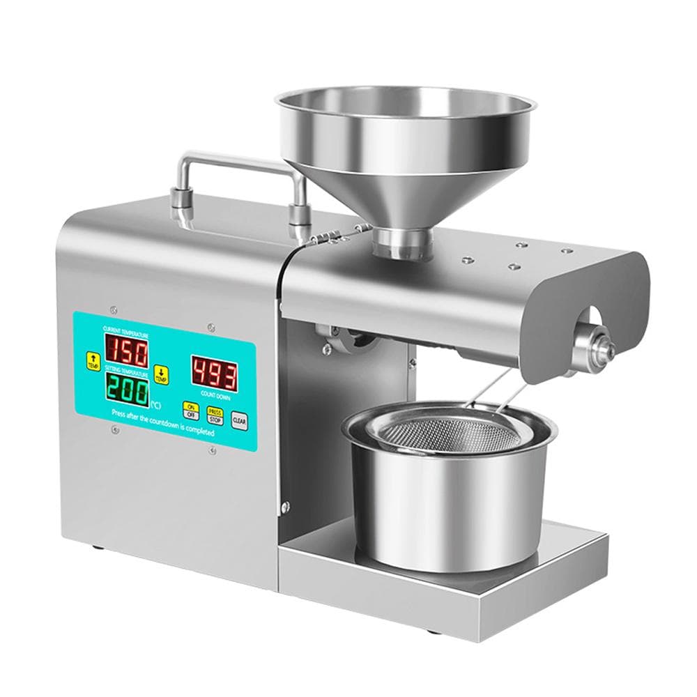 RG-312 Intelligent Stainless Steel Oil Presser Household Automatic Pressing Machine No-Fry Material US Plug multicolour