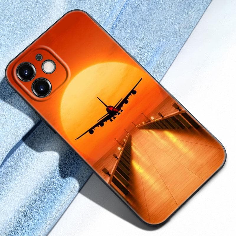 Aircraft Airplane Phone Case For iPhone Samsung Galaxy Redmi Xiaomi Oppo OnePlus Note S A 7 8 9 10 11 12 13 14 20 21 22 23 53 54 Pro Max Plus Ultra Samsung Galaxy S21Ultra5G