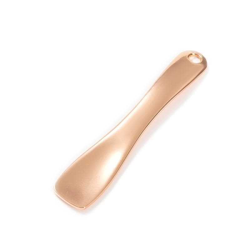 1pcs Metal Zinc Mini Cosmetic Spatula Curved Scoop Gold Silver Makeup Accessories Mask Cream Spoon Eye Cream Stick Beauty Scoop rose gold