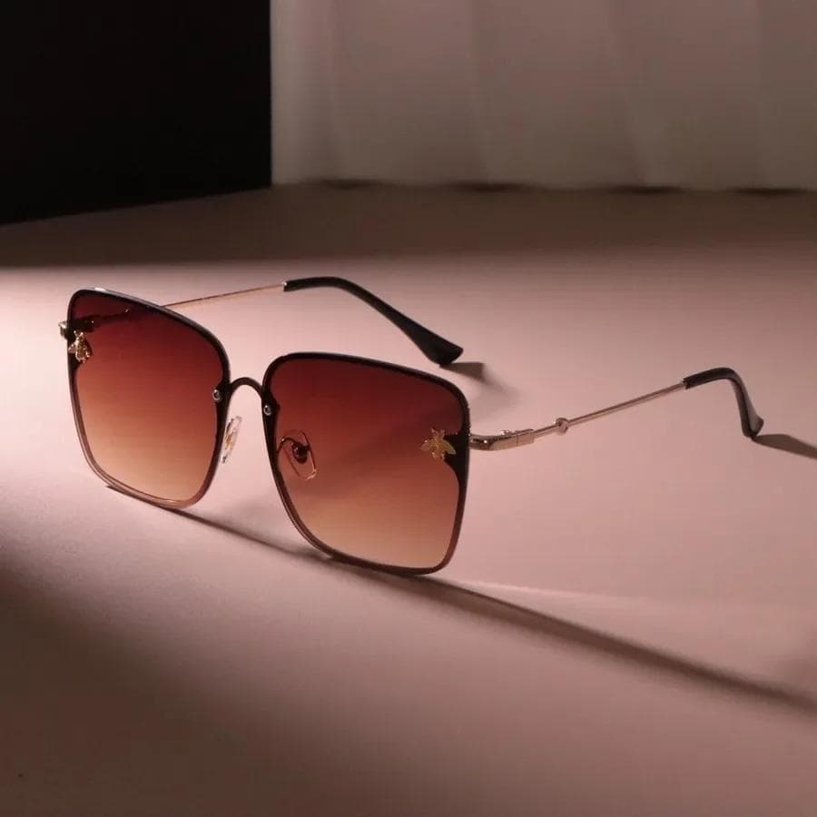 Fashion Gradient Sunglasses Women Men Geometric Square Designer Sun Glasses UV Protection Stylish Travel Oculos De Sol Other