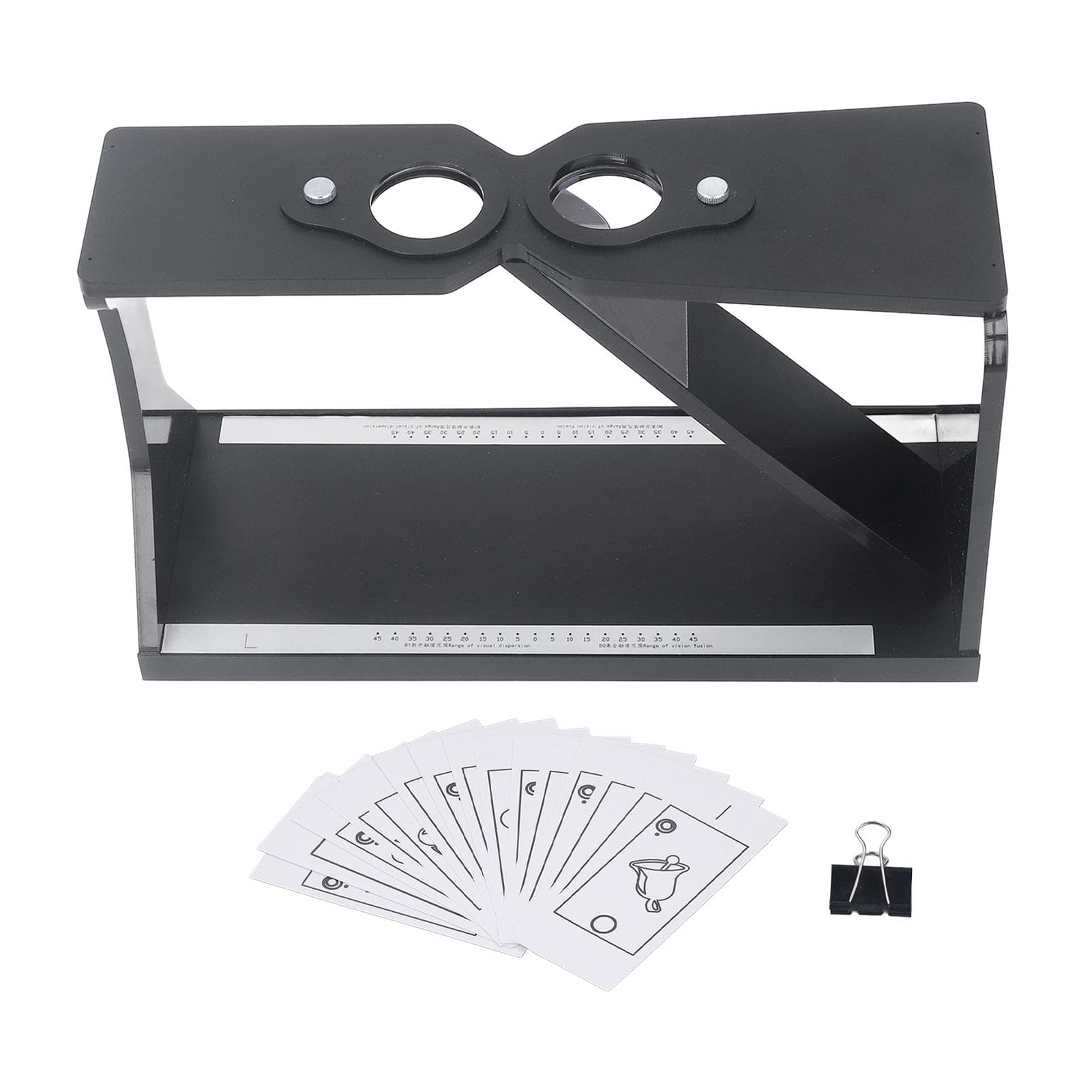 Oblique Stereoscope Cheiroscopes Amblyopia Trainer Double Black Column Adjustable Visual Tester