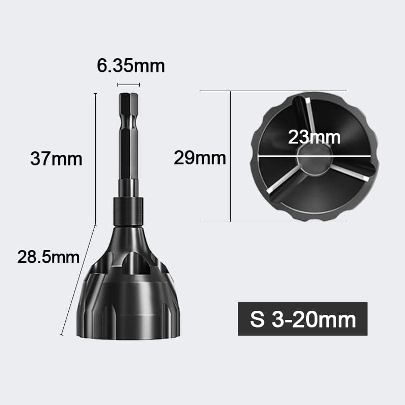 Deburring Tungsten Steel Chamfer Thread Trimmer Alloy Remove Burr Screw Rod Bolt Deburring Tool S