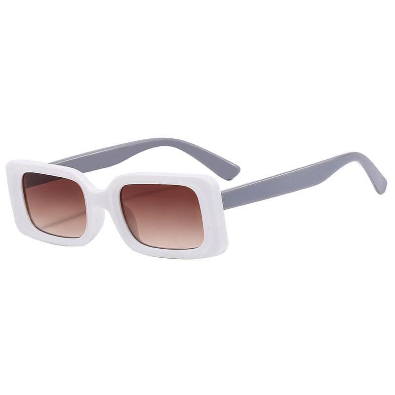 Fashion Designer Rectangle Sunglasses Men Retro Punk Square Eyewear Classic Black Driving Sun Glasses UV Protection