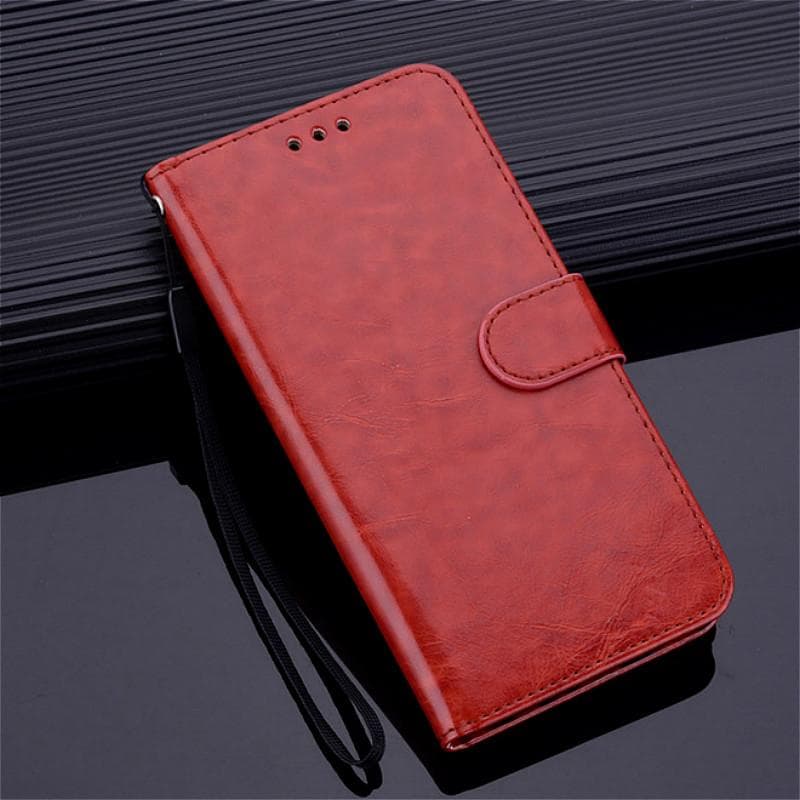 For Samsung Galaxy A22 Case Leather Flip Case on For Fundas Samsung A22 Case 4G SM-A225F 5G SM-A226B GalaxyA22 Wallet Cover Etui A22 4G SM-A225F brown