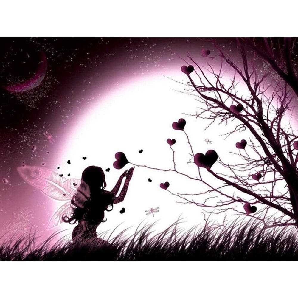Diamond Painting Landscape Crystal Painting Mosaic Manual Diamond Embroidery Love Tree Valentine's 20X30CM