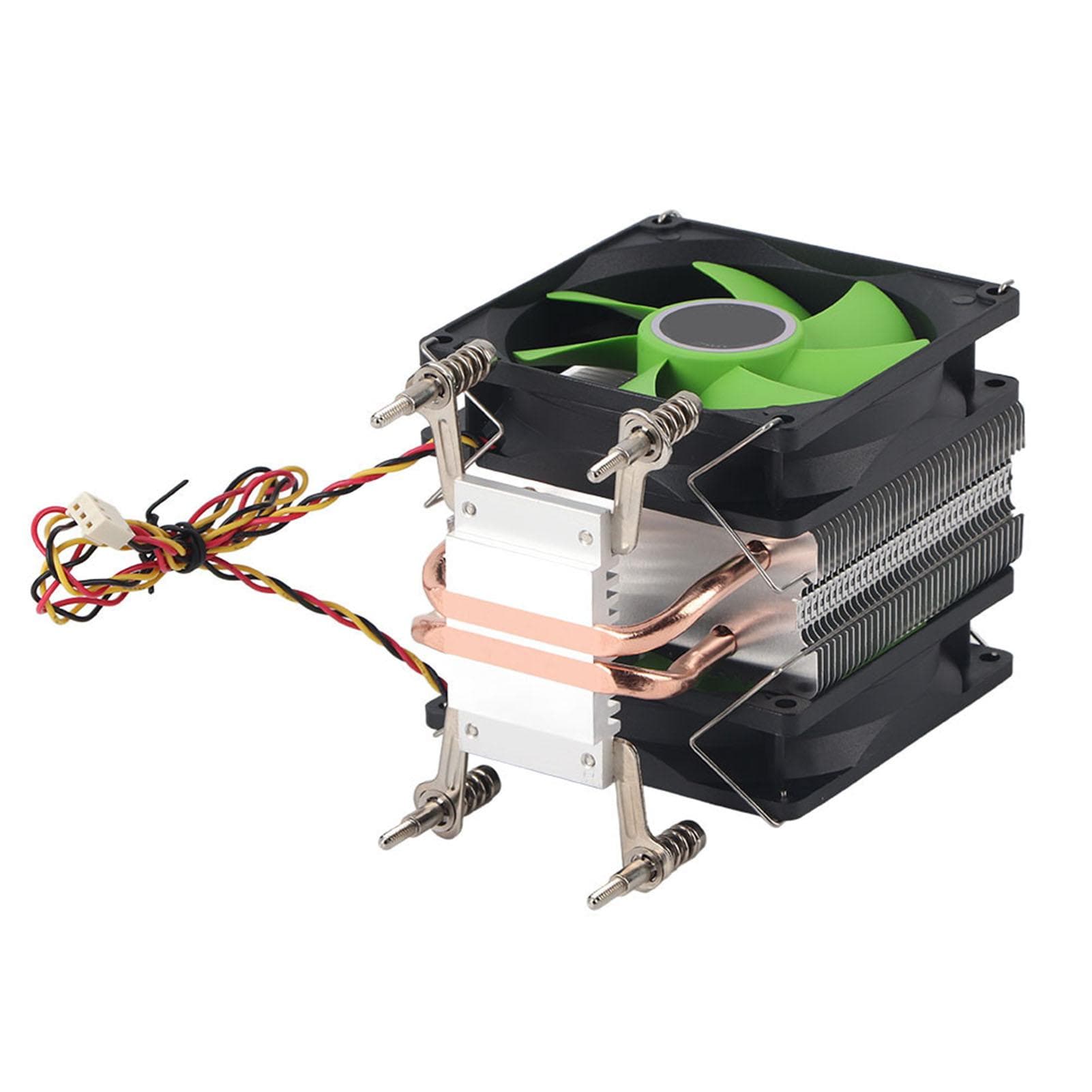 CPU Cooler 3 Wire Dual Fan Non Light Dual Copper Pipe for AMD AMD3 AM4 FM1 FM2(3 Wire Dual