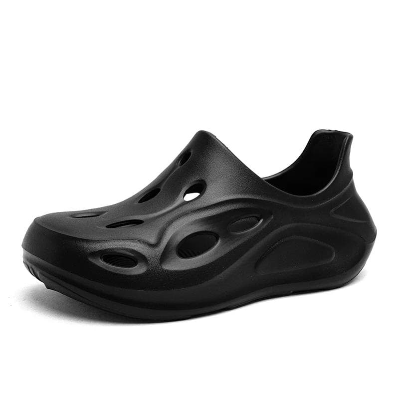 Fashion Thick Bottom Wear-resistant Anti-slip and Deodorant Sandals 2025 New Set Feet in Summer Wear Waterproof Breathable 36-37 black
