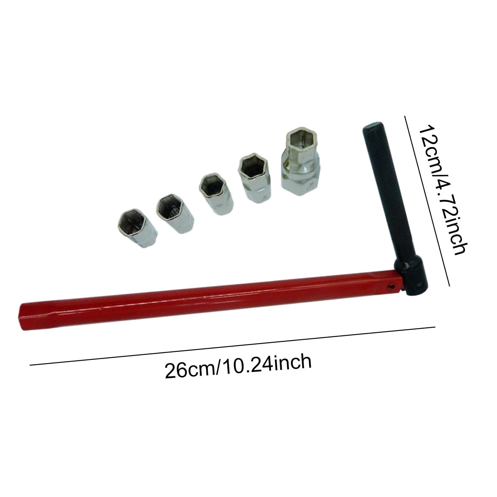 Wrench Hand Tools Spanner Professional Labor Saving Faucet Repair 8-13mm Plumber Back Nut Kit Durable Smooth Surface red