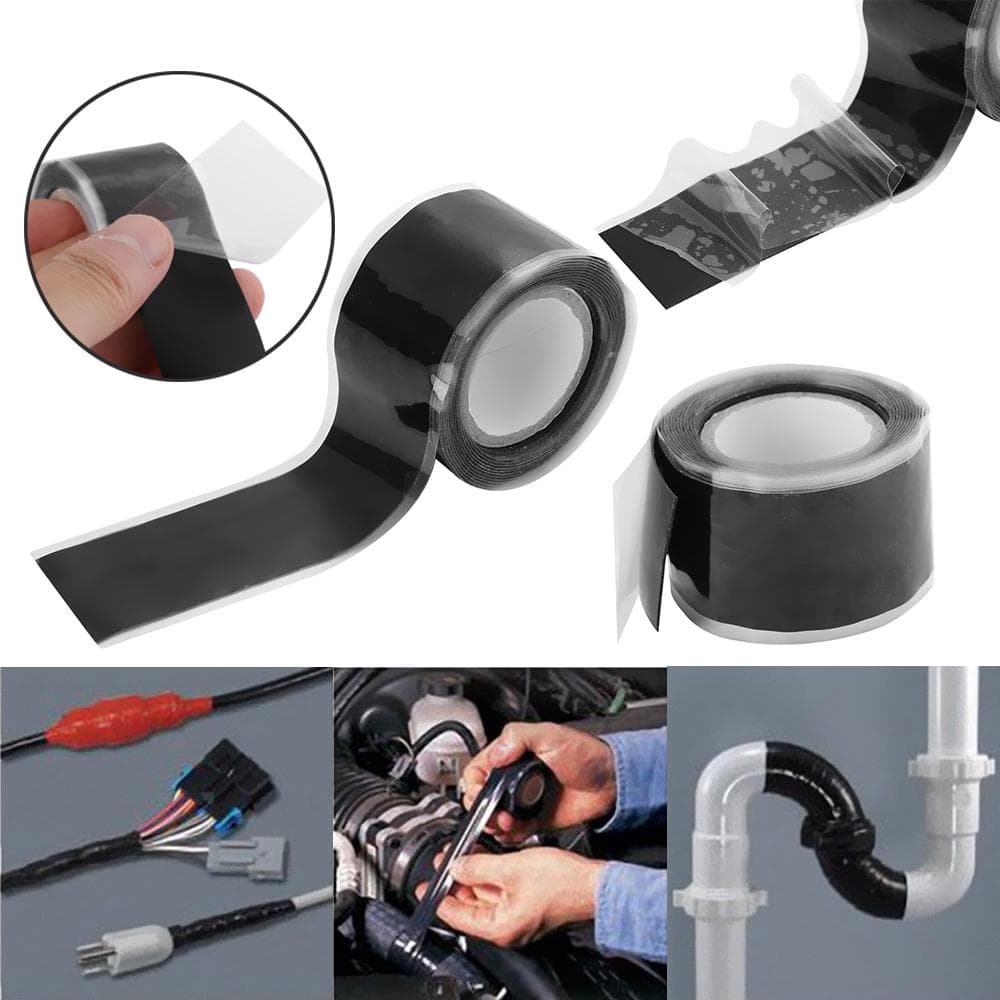 Waterproof Self-adhesive Silicone Rubber Sealing Insulation Repair Tapes For Electrical Cables 3m blue