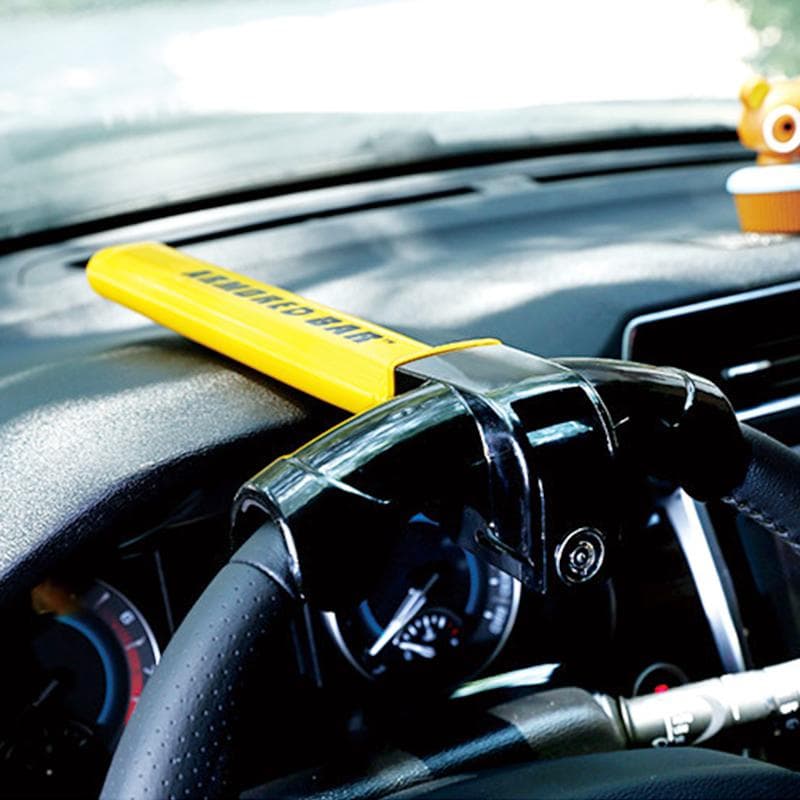 Car Steering Wheel Lock Heavy Duty Stainless Lock Universal Anti-theft Car/Van Security Rotary Enhance Automobile Security army green
