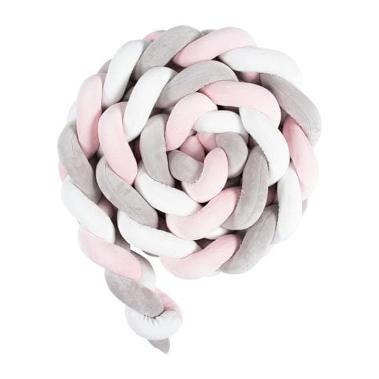 Knot Braided Pillow Soft Throw Breathable Floor Knotted Pillows Skin-friendly Pillows Cushion Pillows for 2M pink