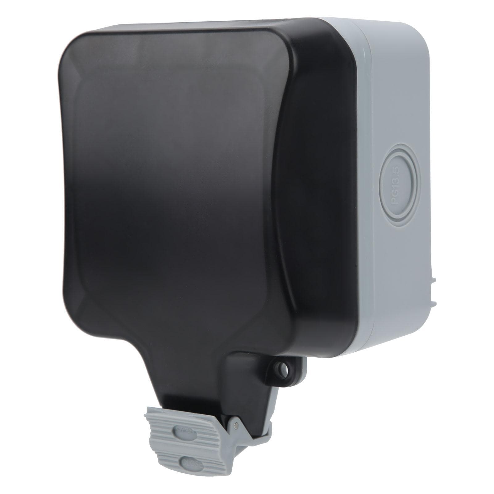 3 Holes Power Socket Waterproof Outdoor Wall Socket for Parking Lot Construction Site 220V