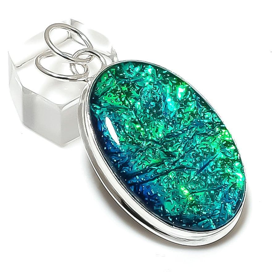 Natural Green Triplet Opal 925 Sterling Silver Jewelry Pendant 2.09 S5s55